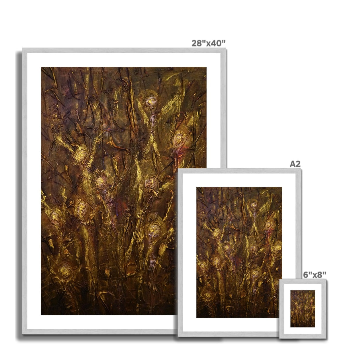 The Alloway Auld Kirk Witches Antique Framed & Mounted Print.