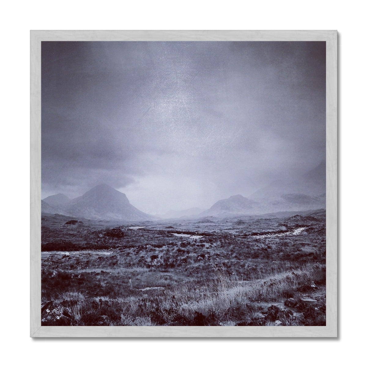 The Brooding Cuillin Antique Framed Print.