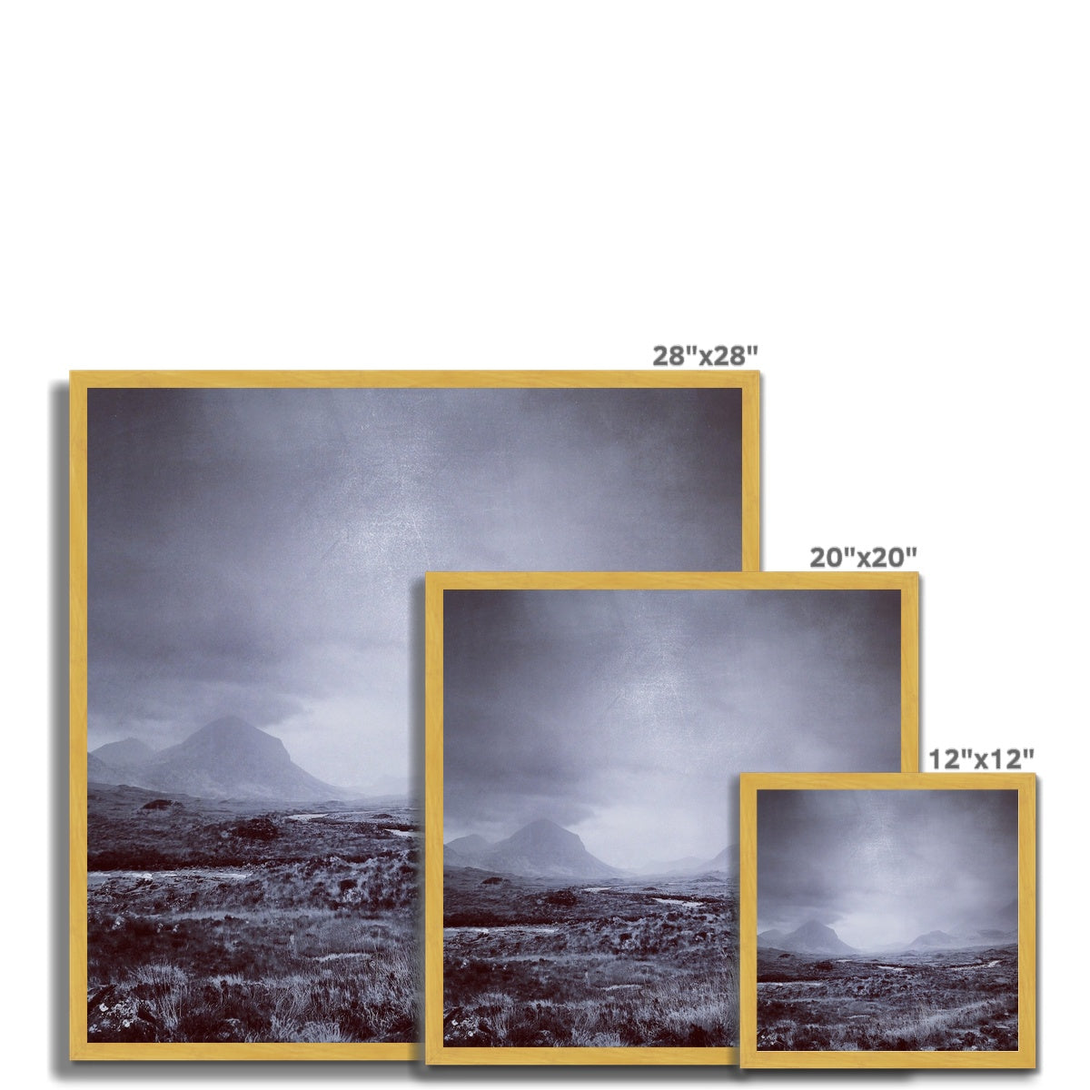 The Brooding Cuillin Antique Framed Print.
