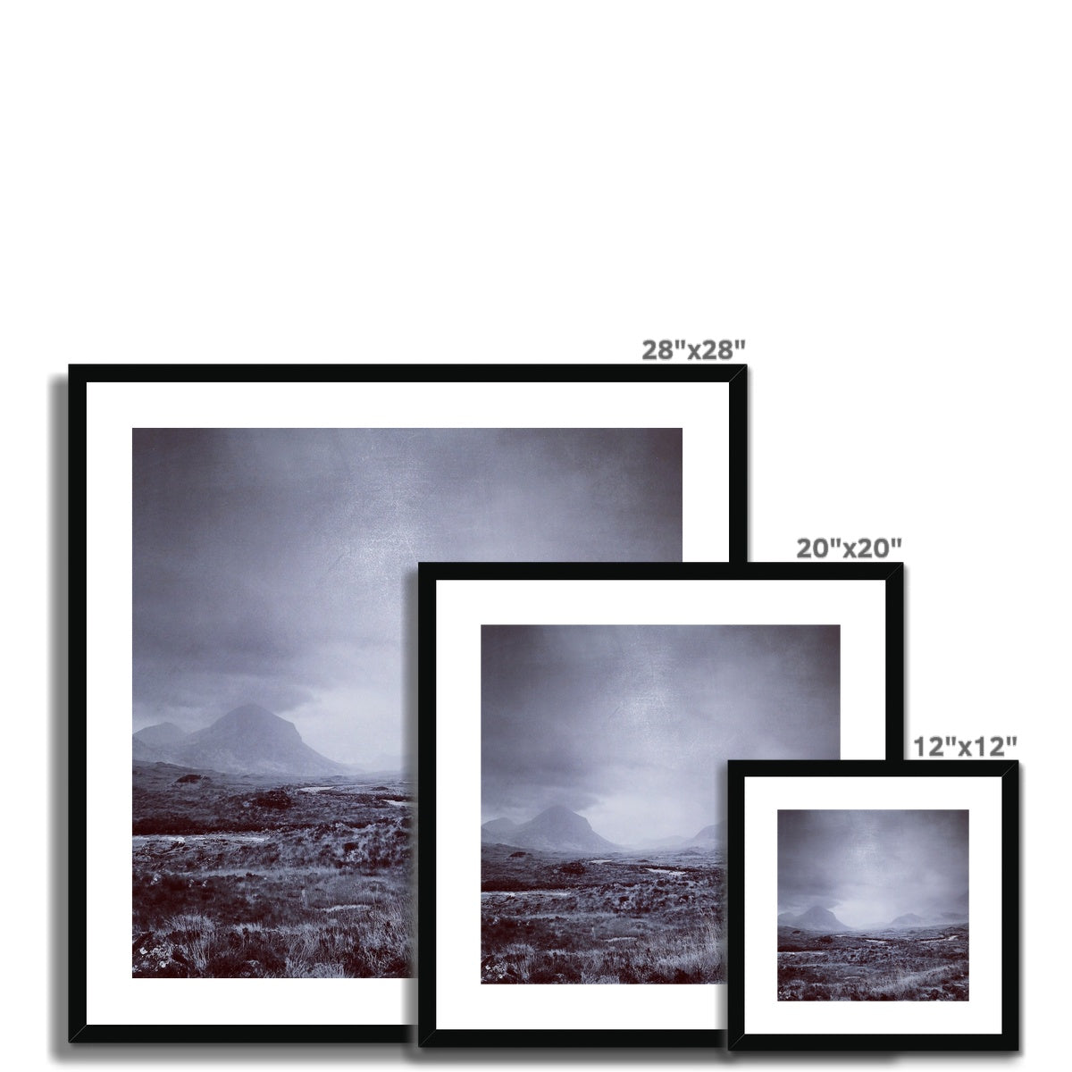 The Brooding Cuillin Framed & Mounted Print.