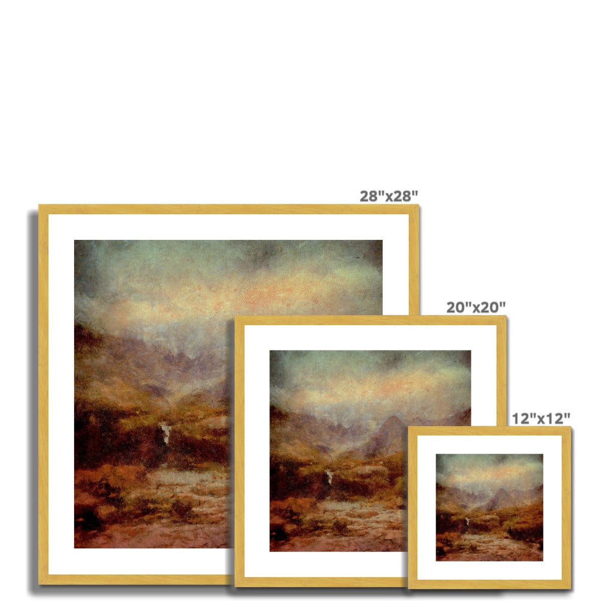 The Brooding Fairy Pools Antique Framed & Mounted Print.
