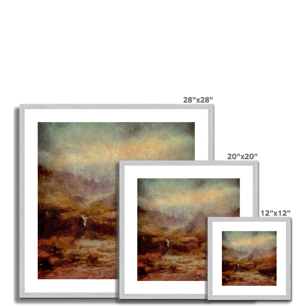 The Brooding Fairy Pools Antique Framed & Mounted Print.