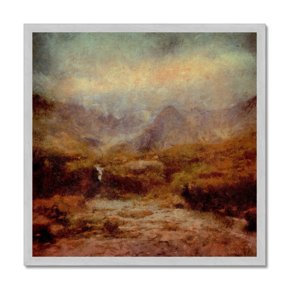The Brooding Fairy Pools Antique Framed Print.