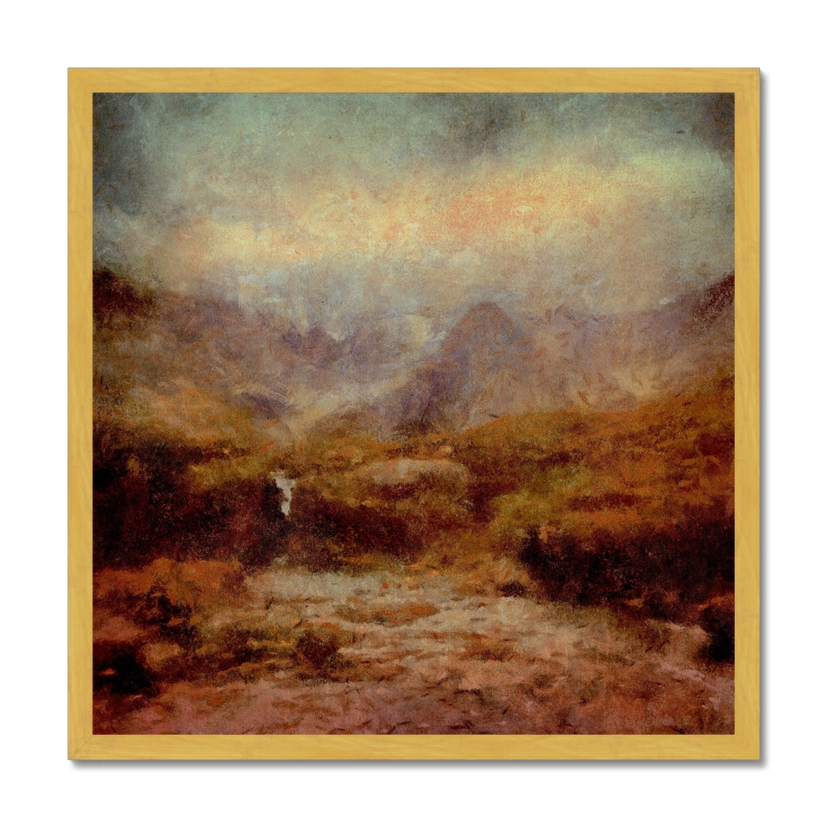 The Brooding Fairy Pools Antique Framed Print.