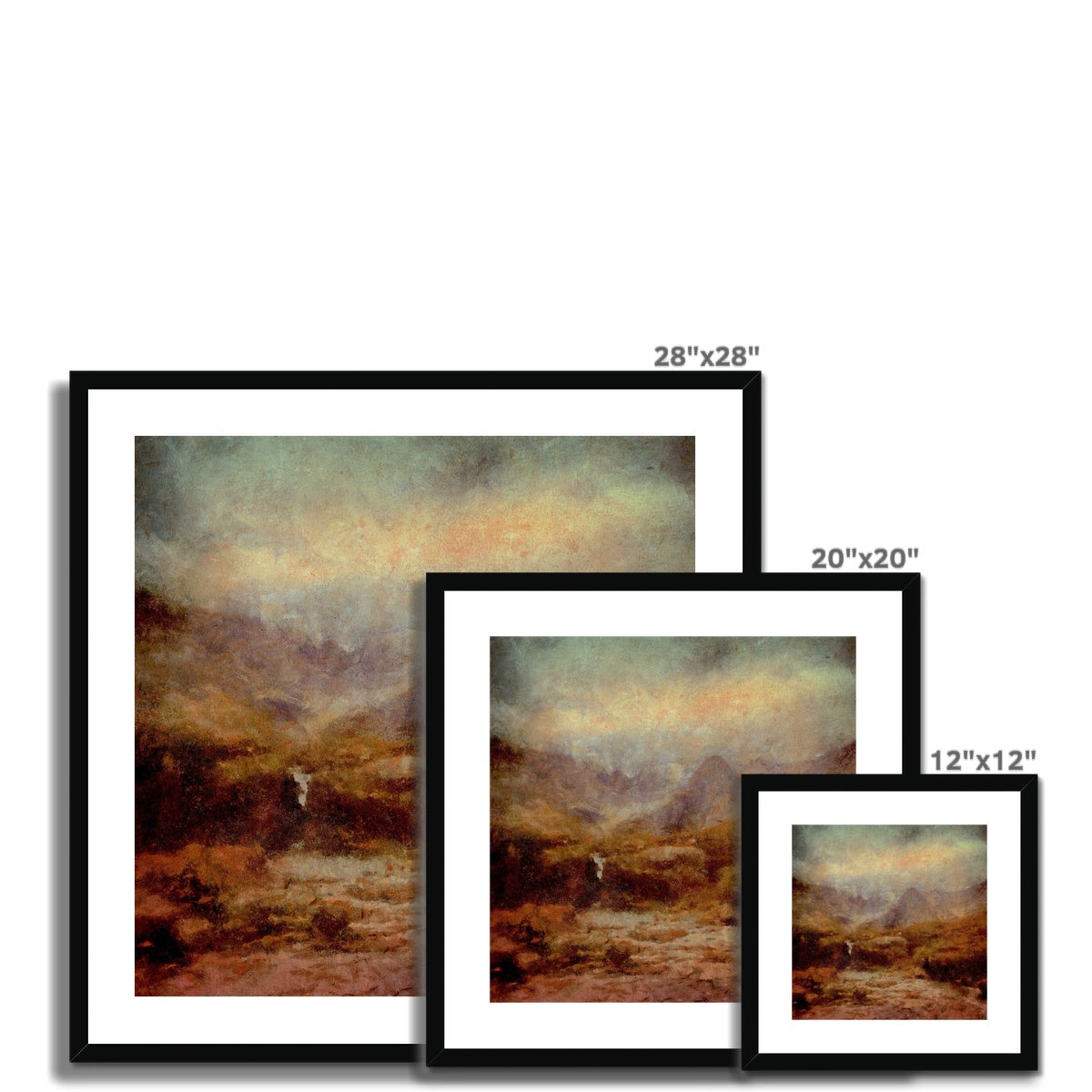 The Brooding Fairy Pools Framed & Mounted Print.