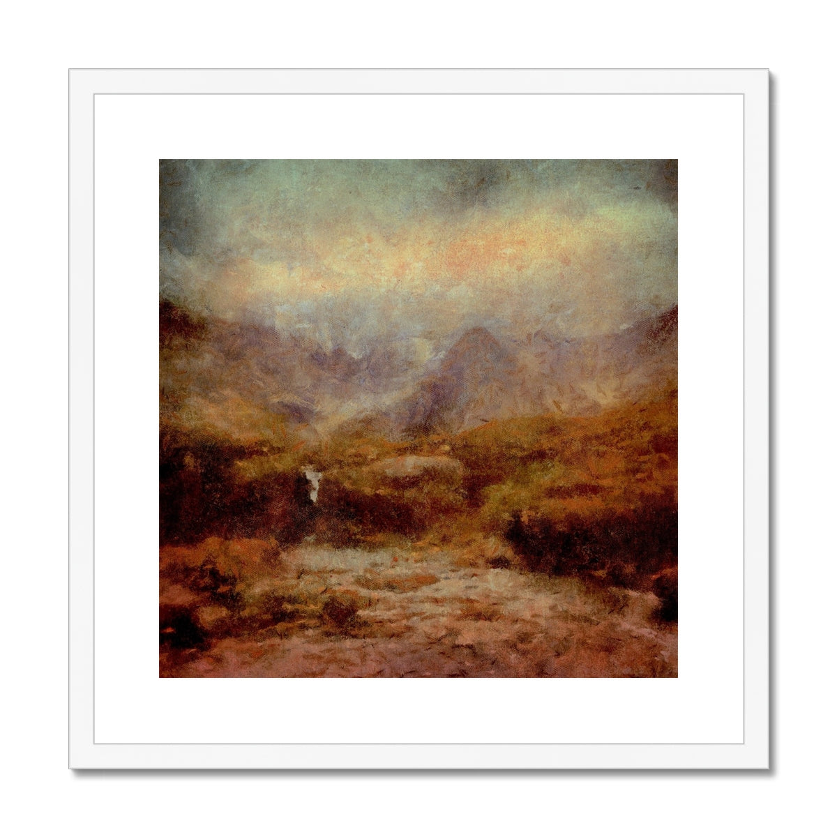 The Brooding Fairy Pools Framed & Mounted Print.