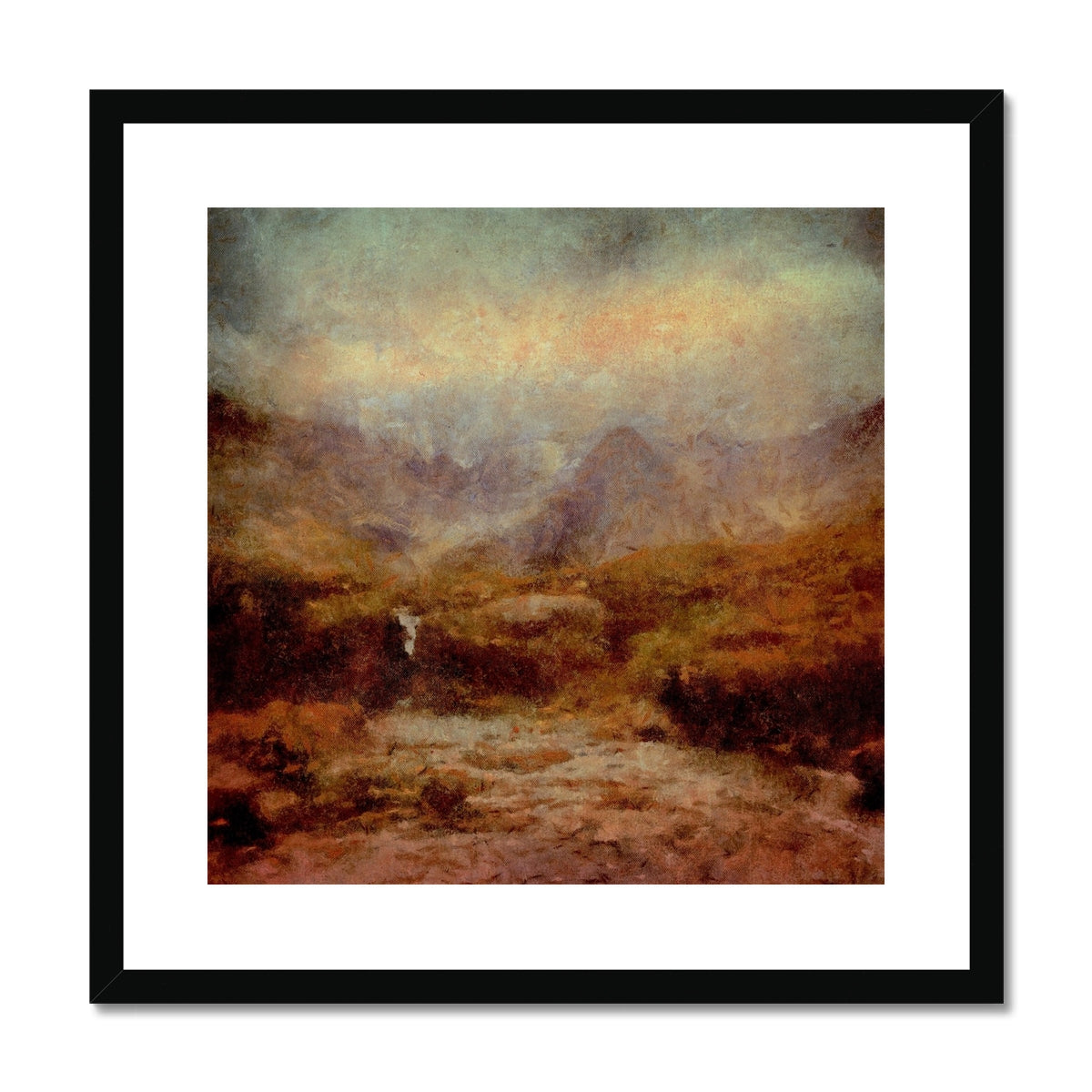 The Brooding Fairy Pools Framed & Mounted Print.