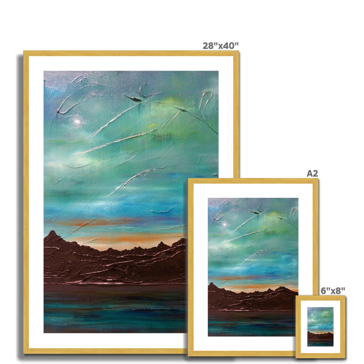The Cuillin From Elgol Antique Framed & Mounted Print.
