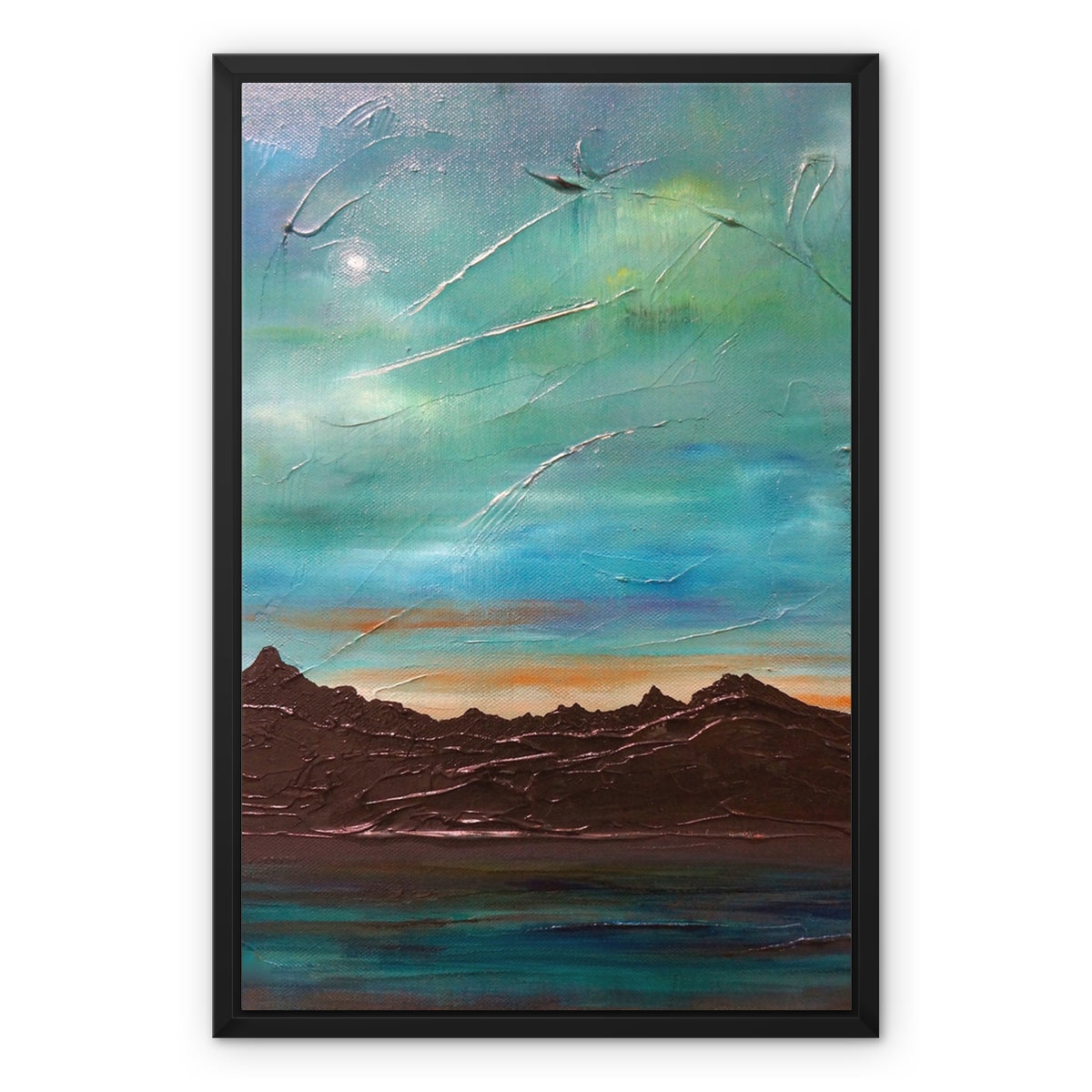 The Cuillin From Elgol Framed Canvas.