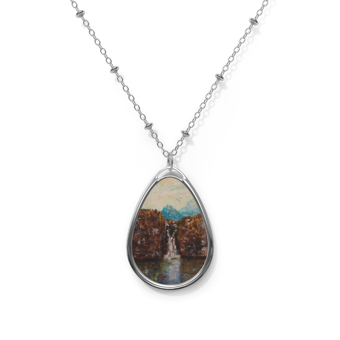 The Fairy Pools Skye Art Necklace | Scottish Art Gifts