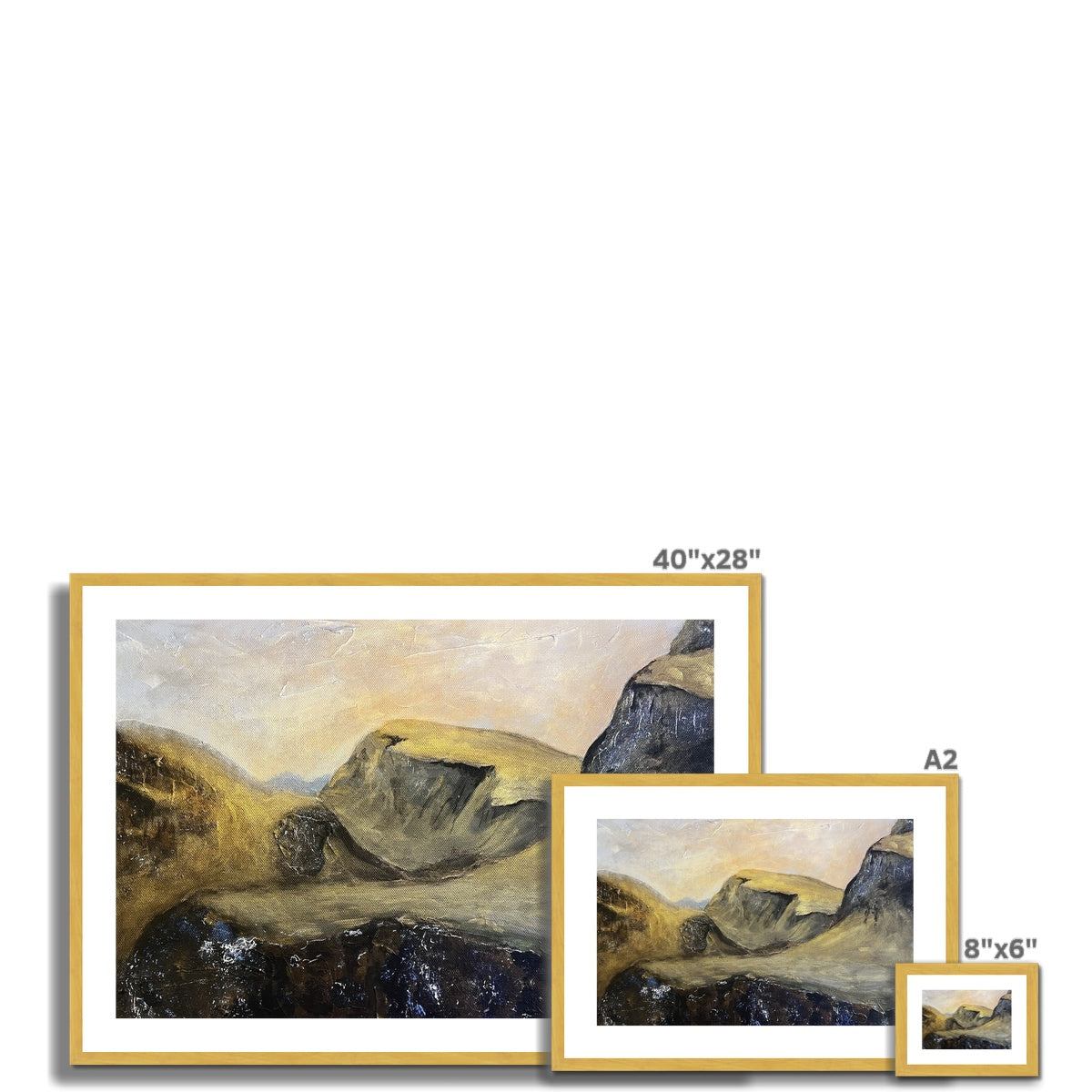The Quiraing Antique Framed & Mounted Print.
