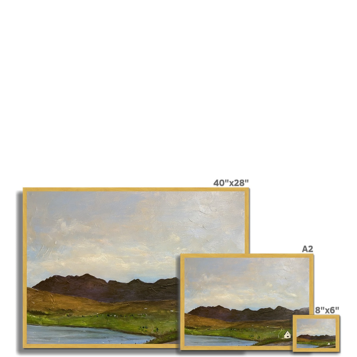 The Road To Carbost Skye Antique Framed Print.