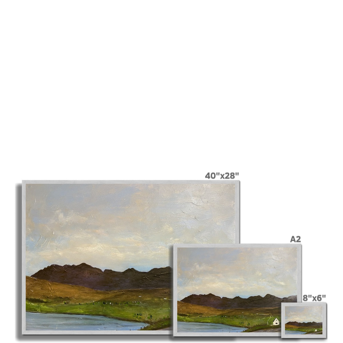 The Road To Carbost Skye Antique Framed Print.