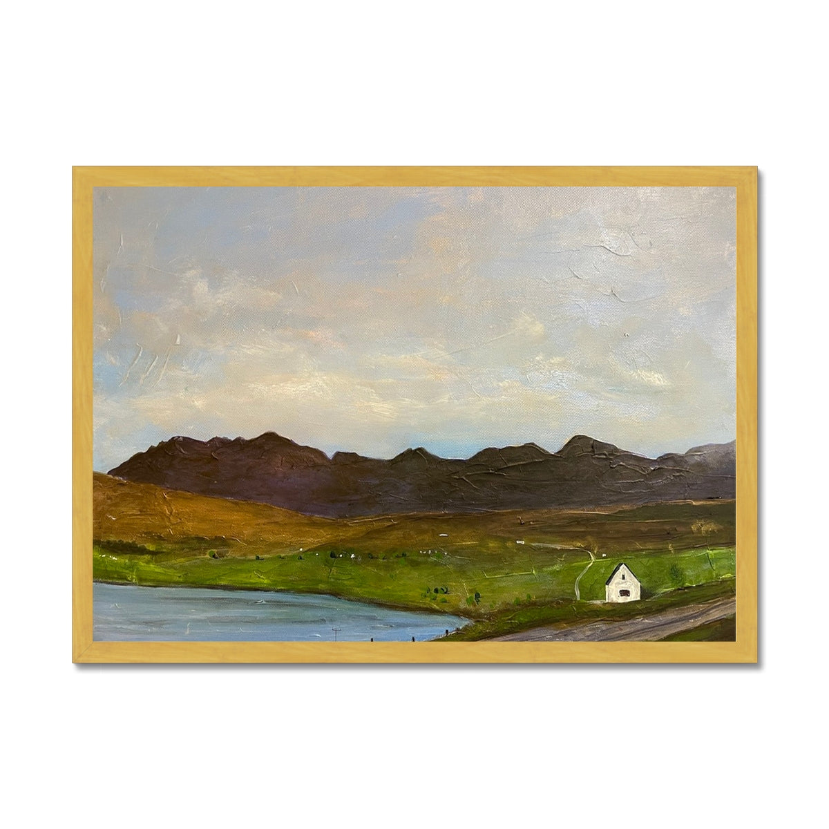The Road To Carbost Skye Antique Framed Print.