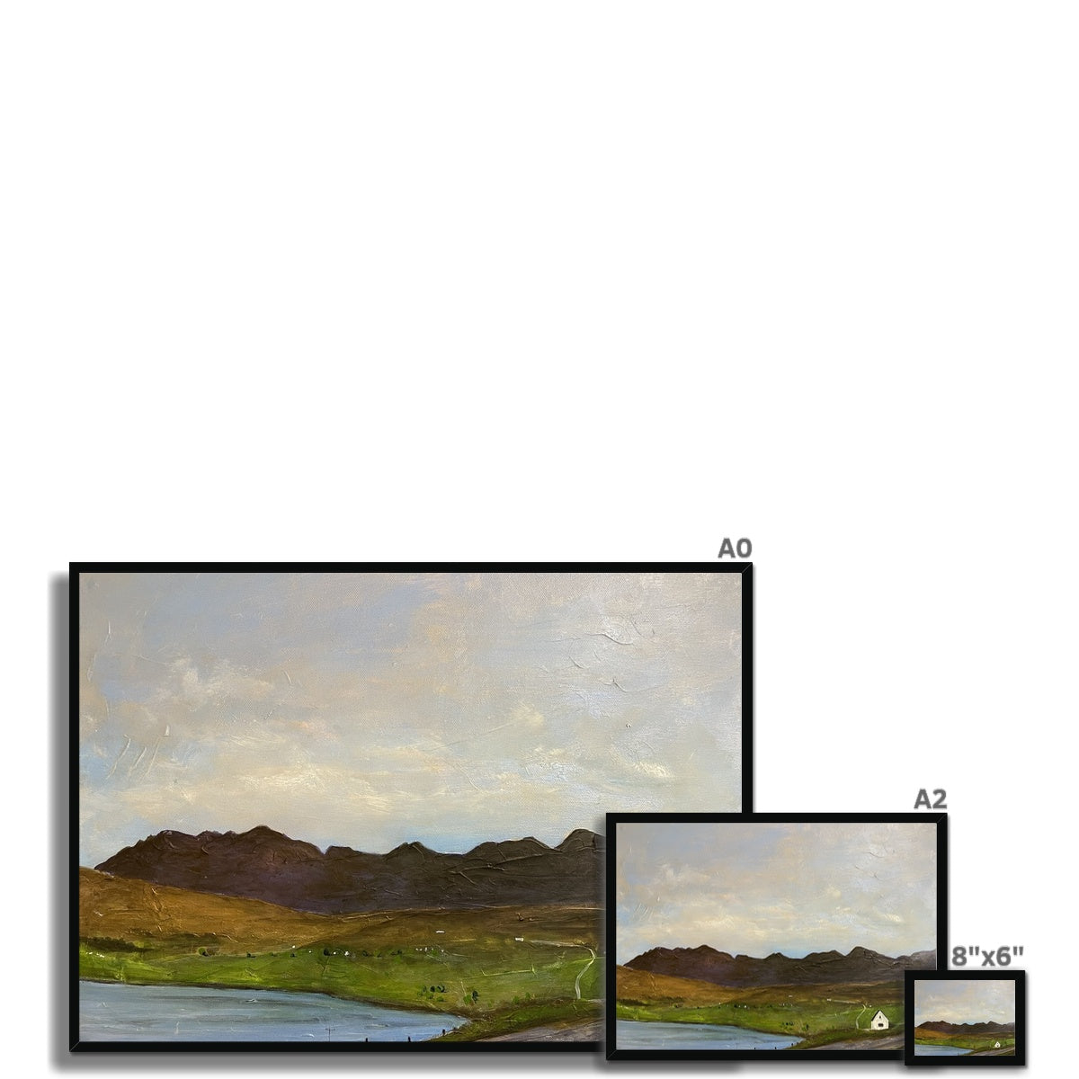 The Road To Carbost Skye Framed Print.