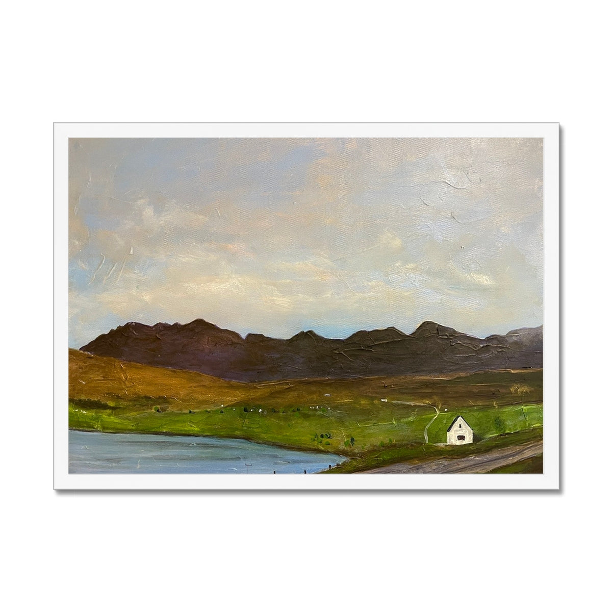 The Road To Carbost Skye Framed Print.