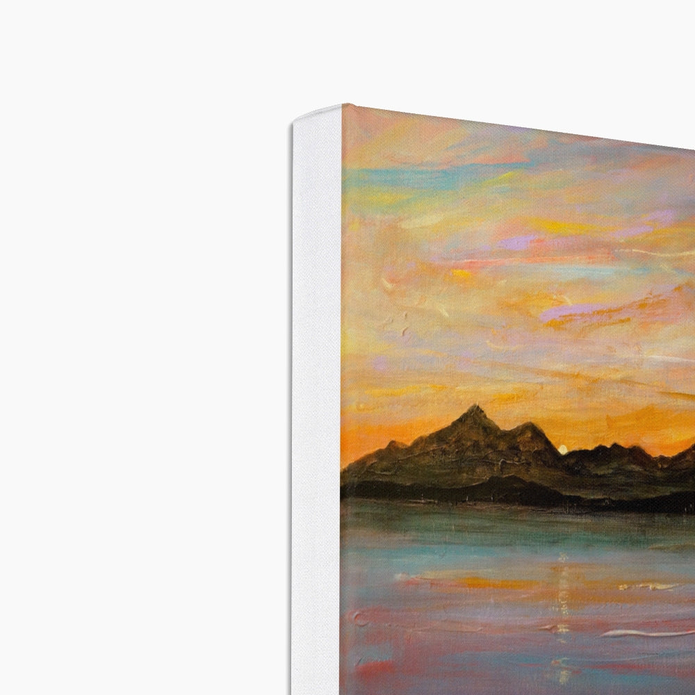 The Sleeping Warrior Arran Eco Art Canvas Print | Scottish Art Gifts