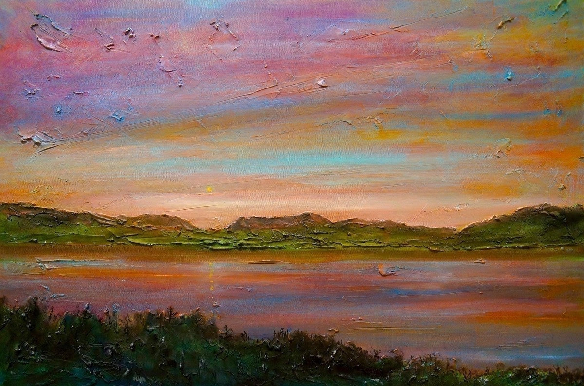 Gourock Golf Club Sunset Art Gifts From Scotland