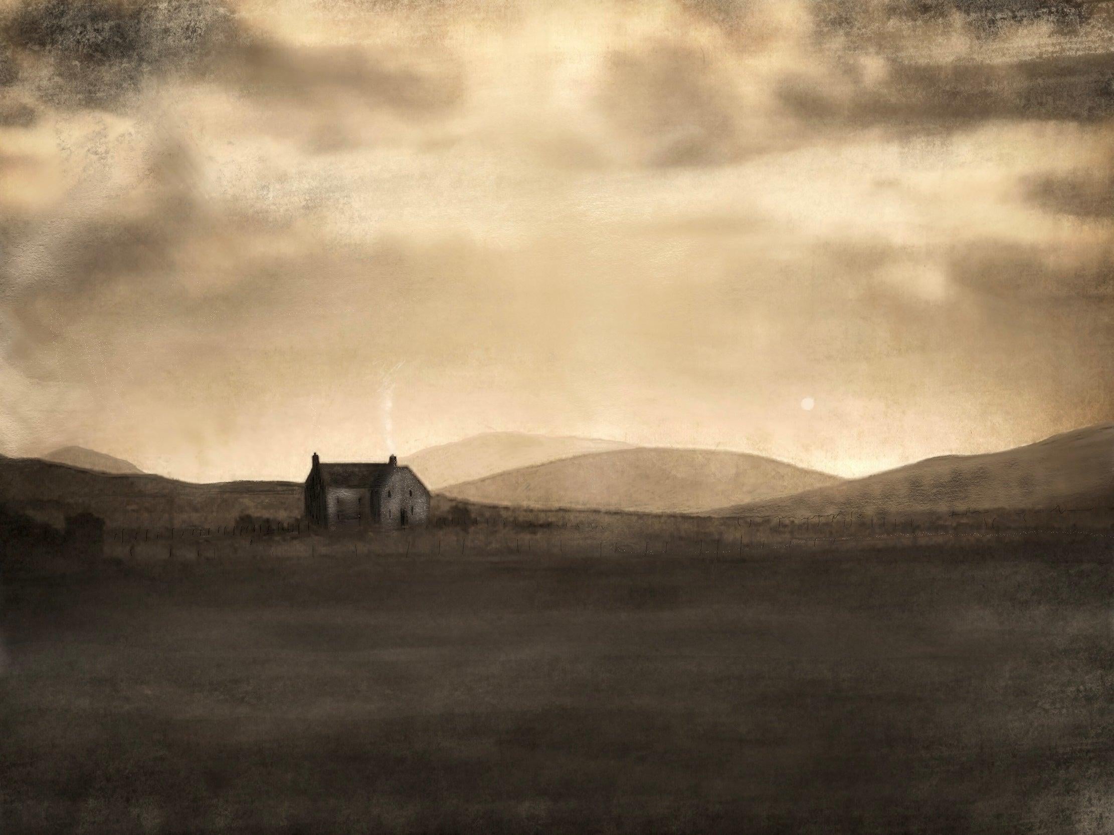 Scottish Paintings - ' A Moonlit Croft '