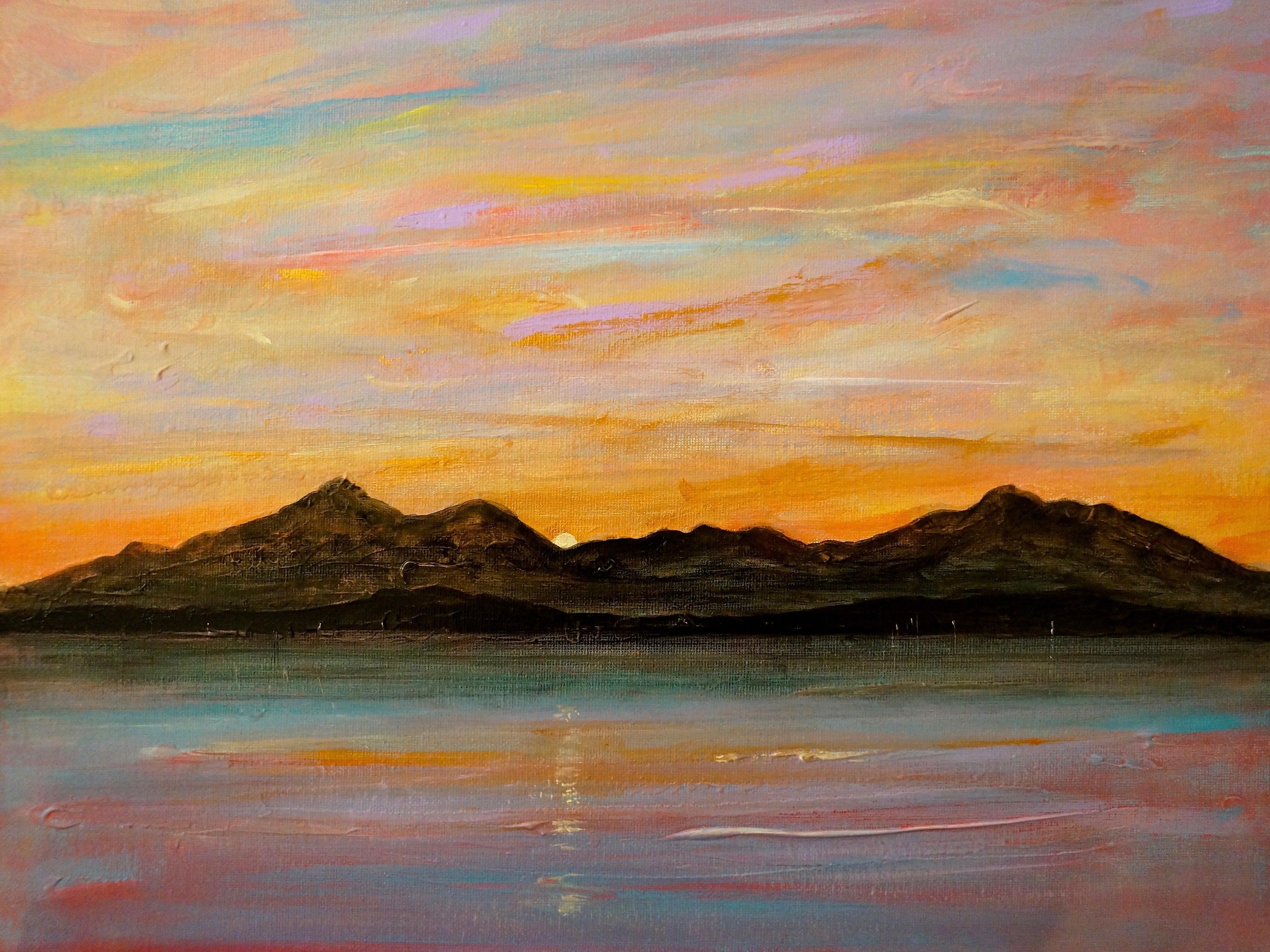 Scottish Paintings - ' The Sleeping Warrior Arran '