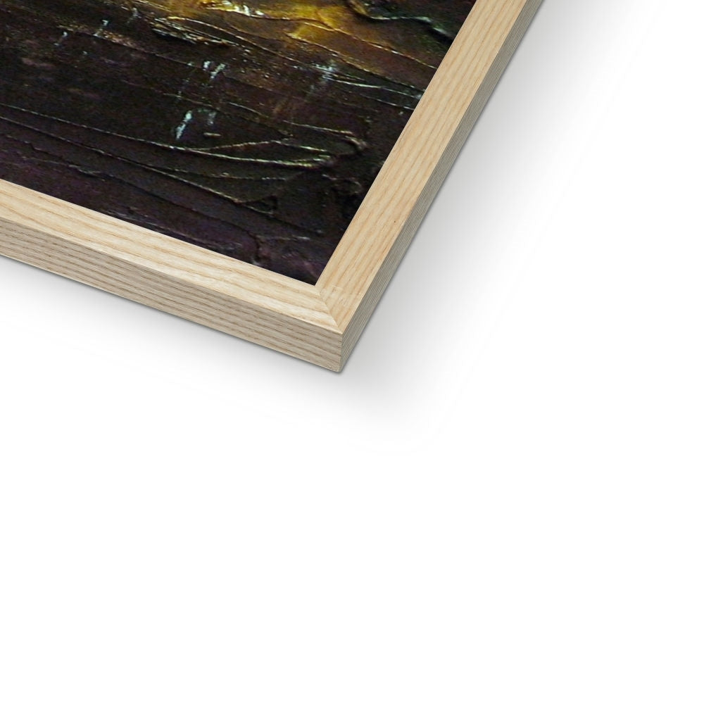 Corniglia Dusk Italy Painting | Framed Prints From Scotland-Framed Prints-World Art Gallery-Paintings, Prints, Homeware, Art Gifts From Scotland By Scottish Artist Kevin Hunter