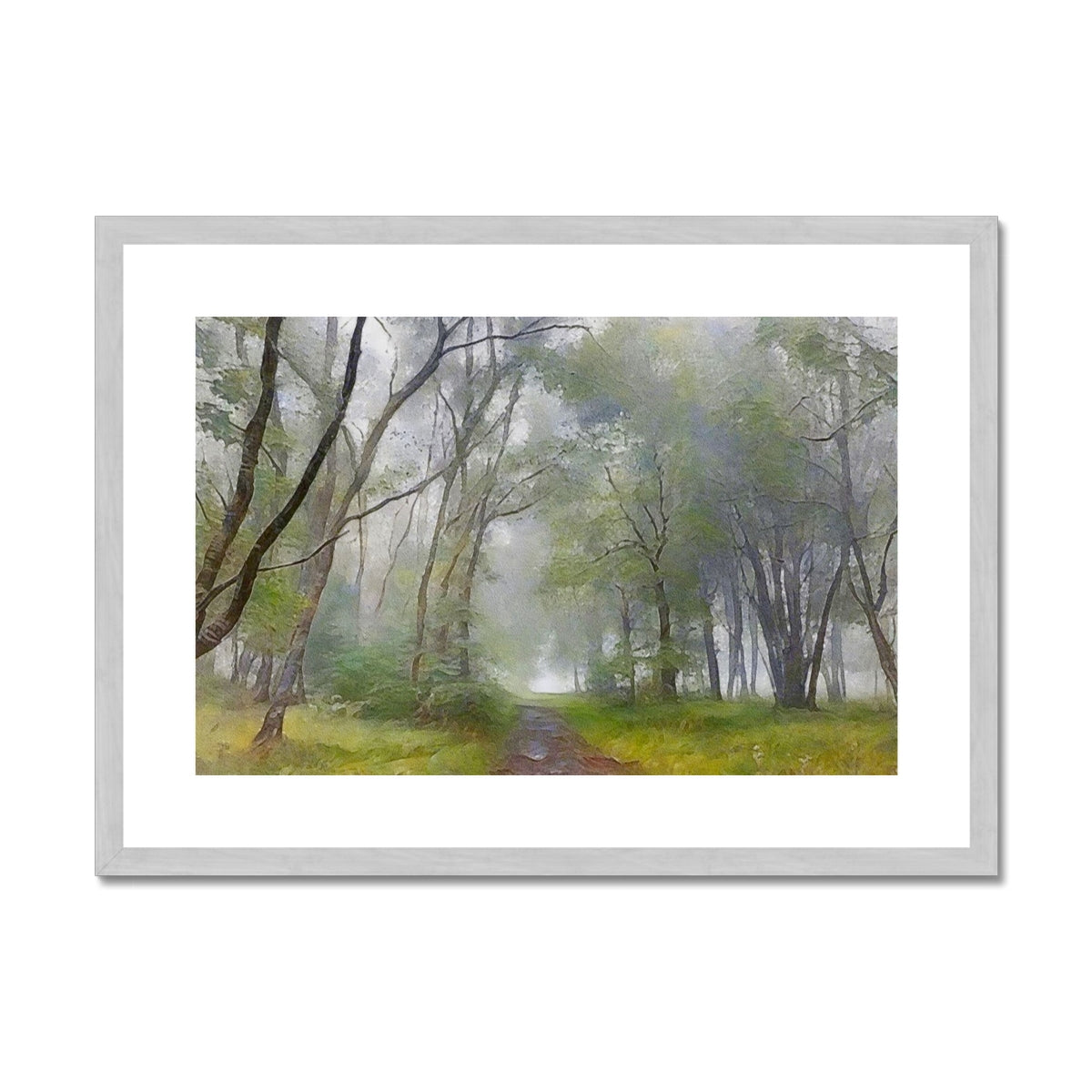 The Path To The Highland Mist Painting | Antique Framed & Mounted Prints From Scotland