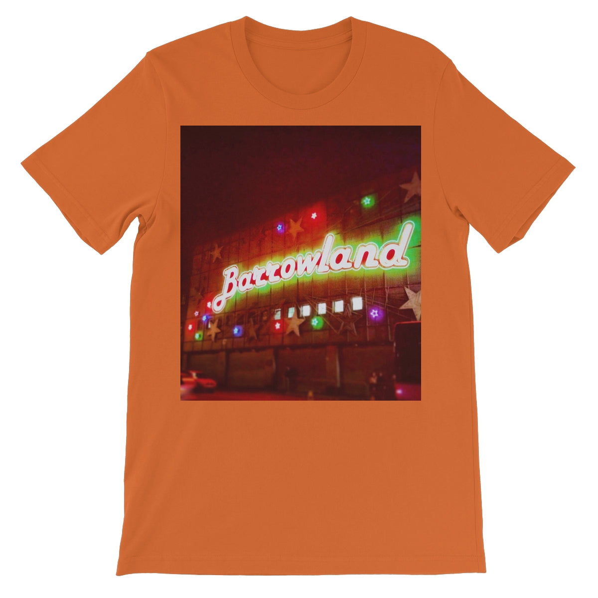 A Neon Glasgow Barrowlands Unisex Short Sleeve T-Shirt | Scottish Art Gifts