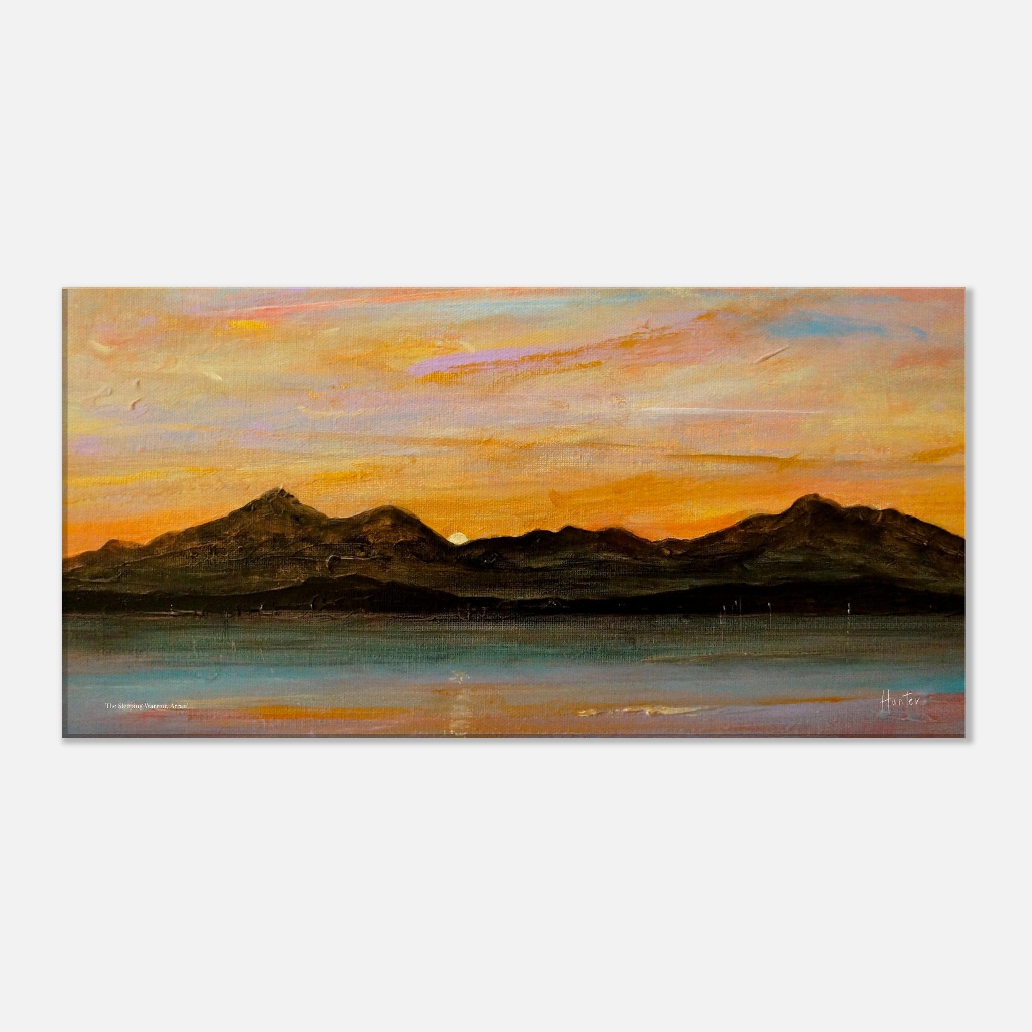 The Sleeping Warrior Arran 2:1 Ratio Panoramic Art Canvas