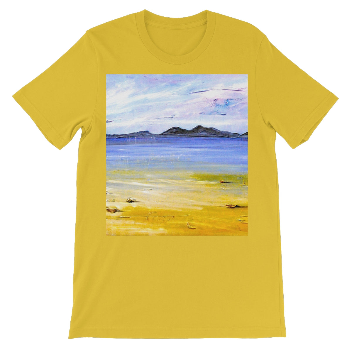 Camusdarach Beach Arisaig Unisex Short Sleeve T-Shirt | Scottish Art Gifts