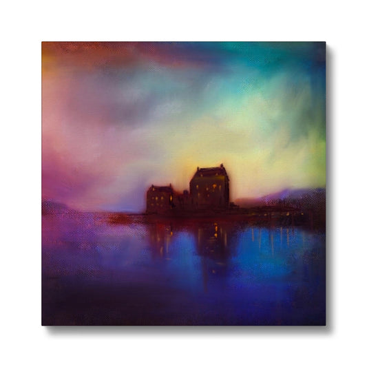 Eilean Donan Castle Sunset Eco Canvas | Scottish Art Gifts