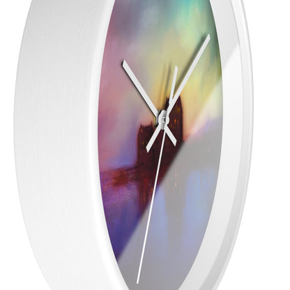 Eilean Donan Castle Sonnenuntergang-Wanduhr | Schottische Kunstgeschenke
