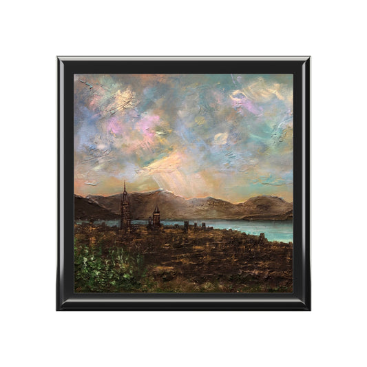 Angels Fingers Over Greenock Jewellery Box | Scottish Art Gifts