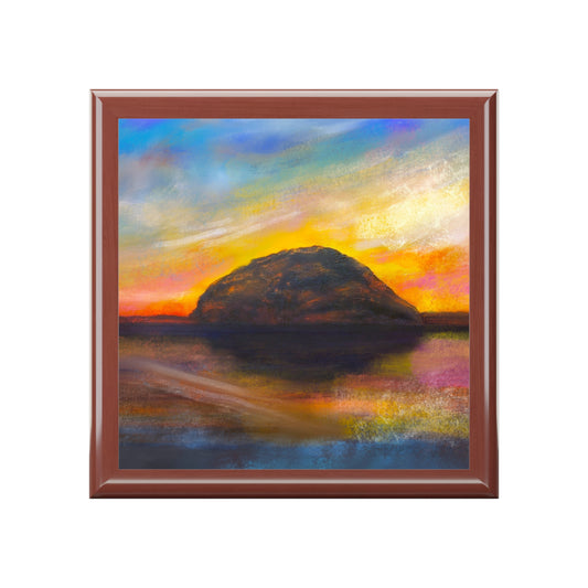Ailsa Craig Dusk Jewellery Box | Scottish Art Gifts