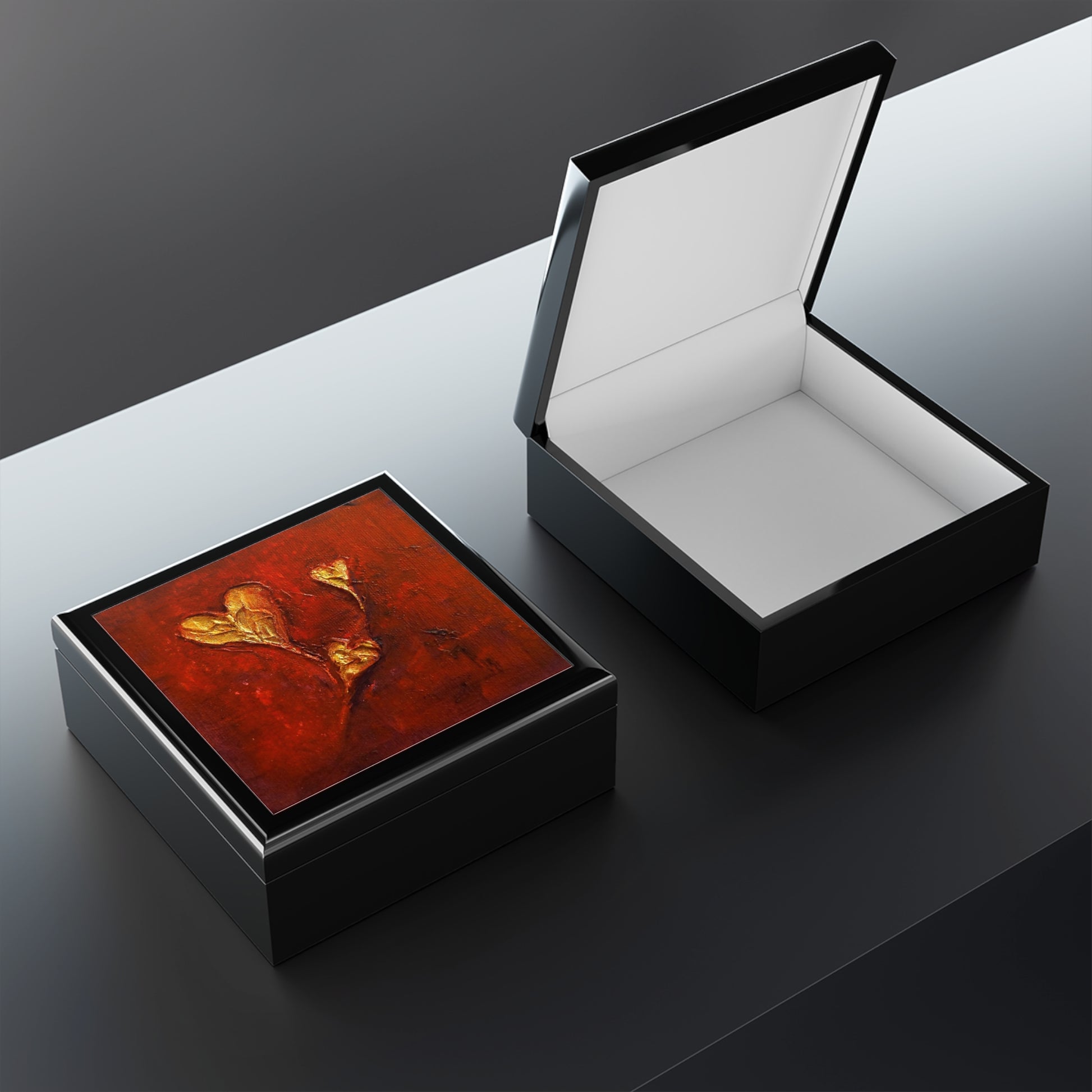 Hearts Jewellery Box | Scottish Art Gifts
