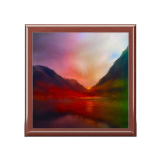 Glencoe Sunset | Jewellery Box | Scotland | Scottish Art Gifts