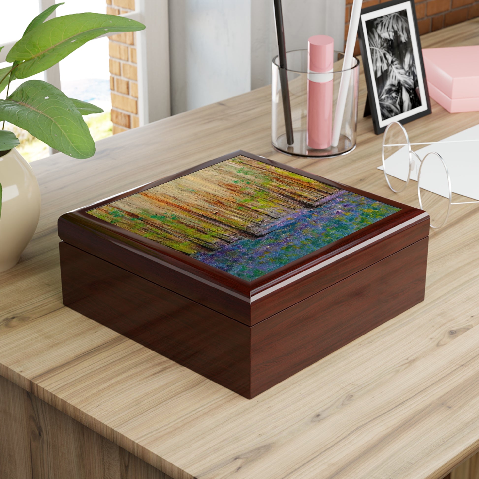 Highland Bluebells Jewellery Box | Scottish Art Gifts