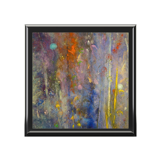 Caringorms Waterfall Abstract Jewellery Box | Scottish Art Gifts