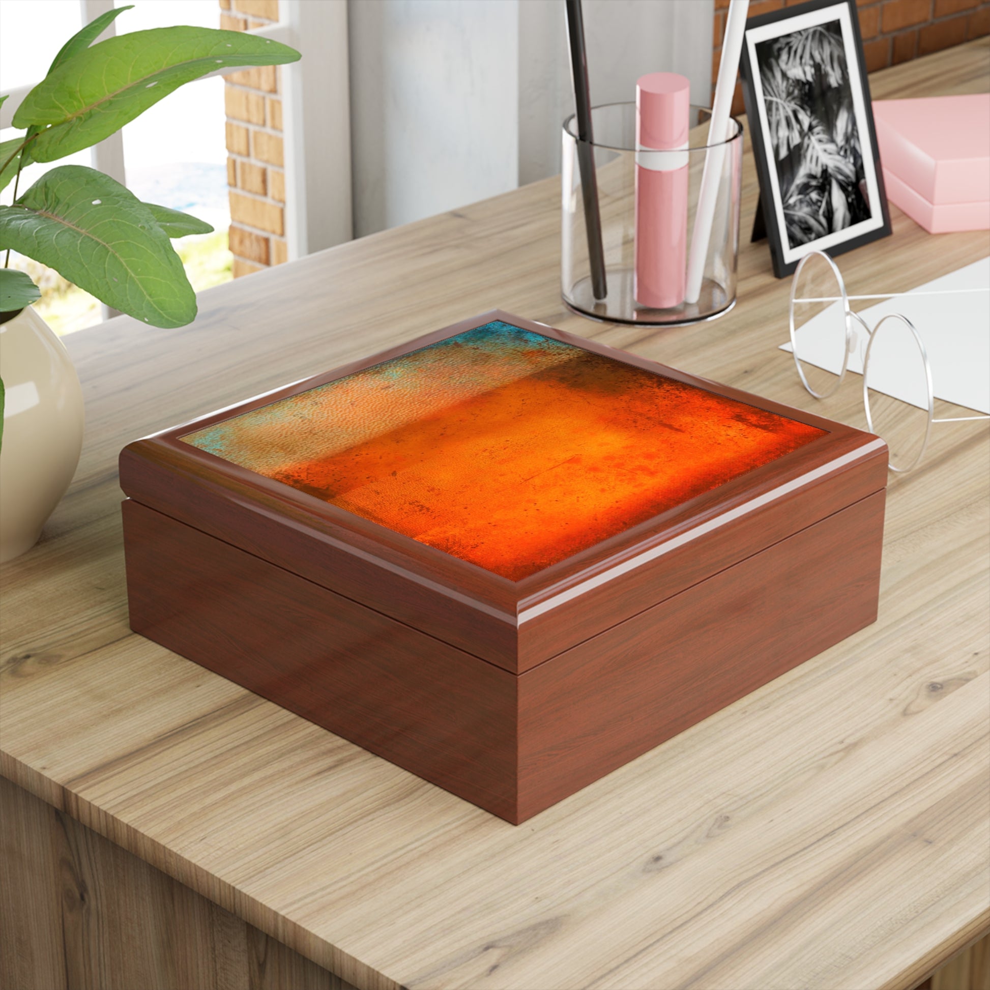 Sunset Horizon Jewellery Box | Scottish Art Gifts