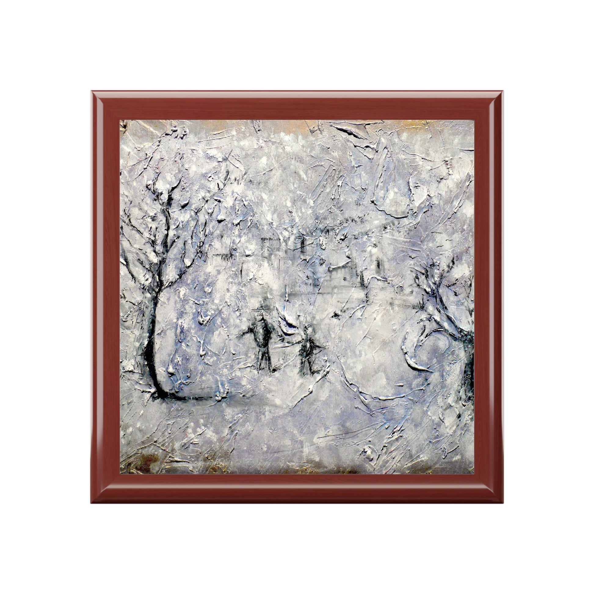 Father Daughter Snow Jewellery Box | Scottish Art Gifts