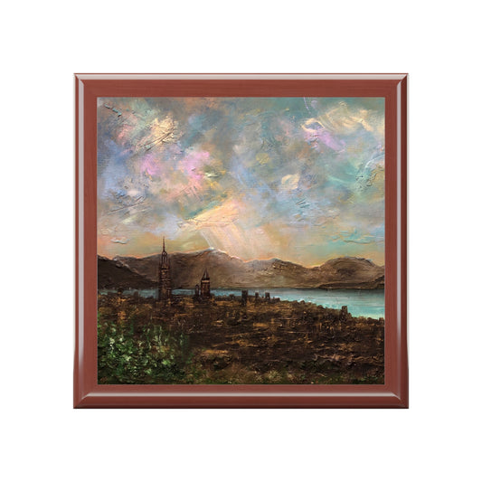 Angels Fingers Over Greenock Jewellery Box | Scottish Art Gifts