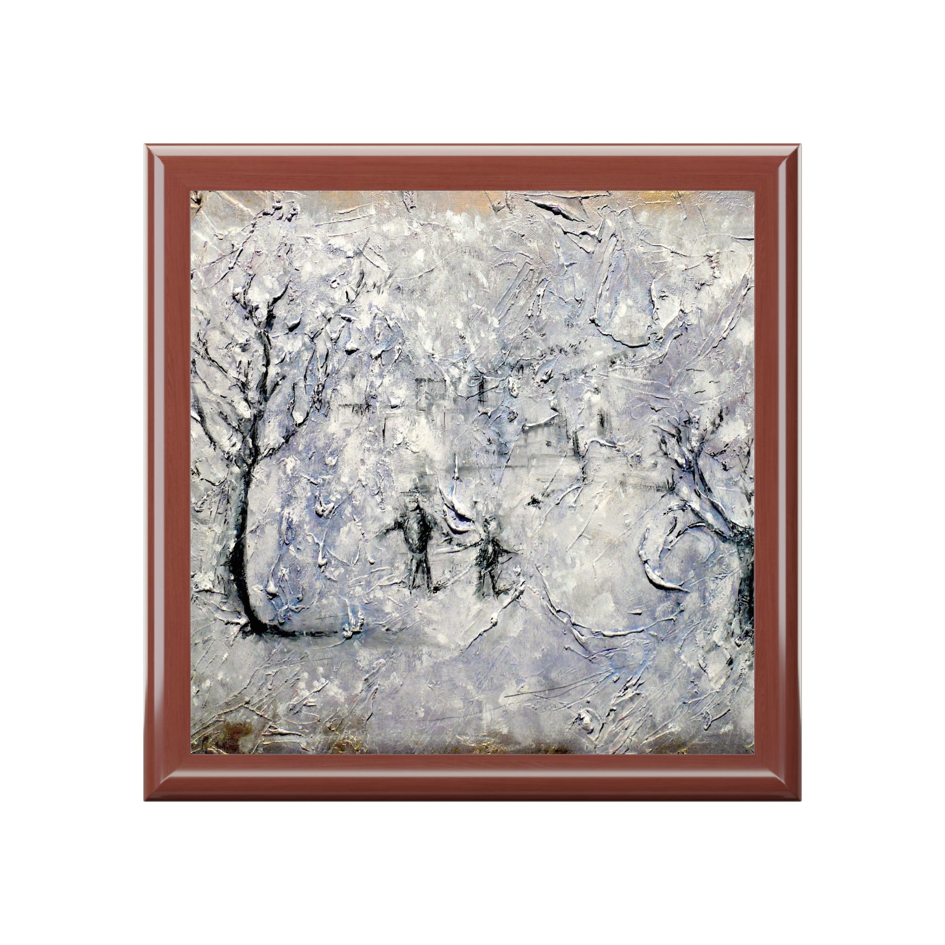 Father Daughter Snow Jewellery Box | Scottish Art Gifts