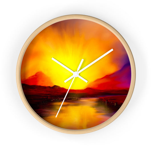 Skye Sunset Wall Clock