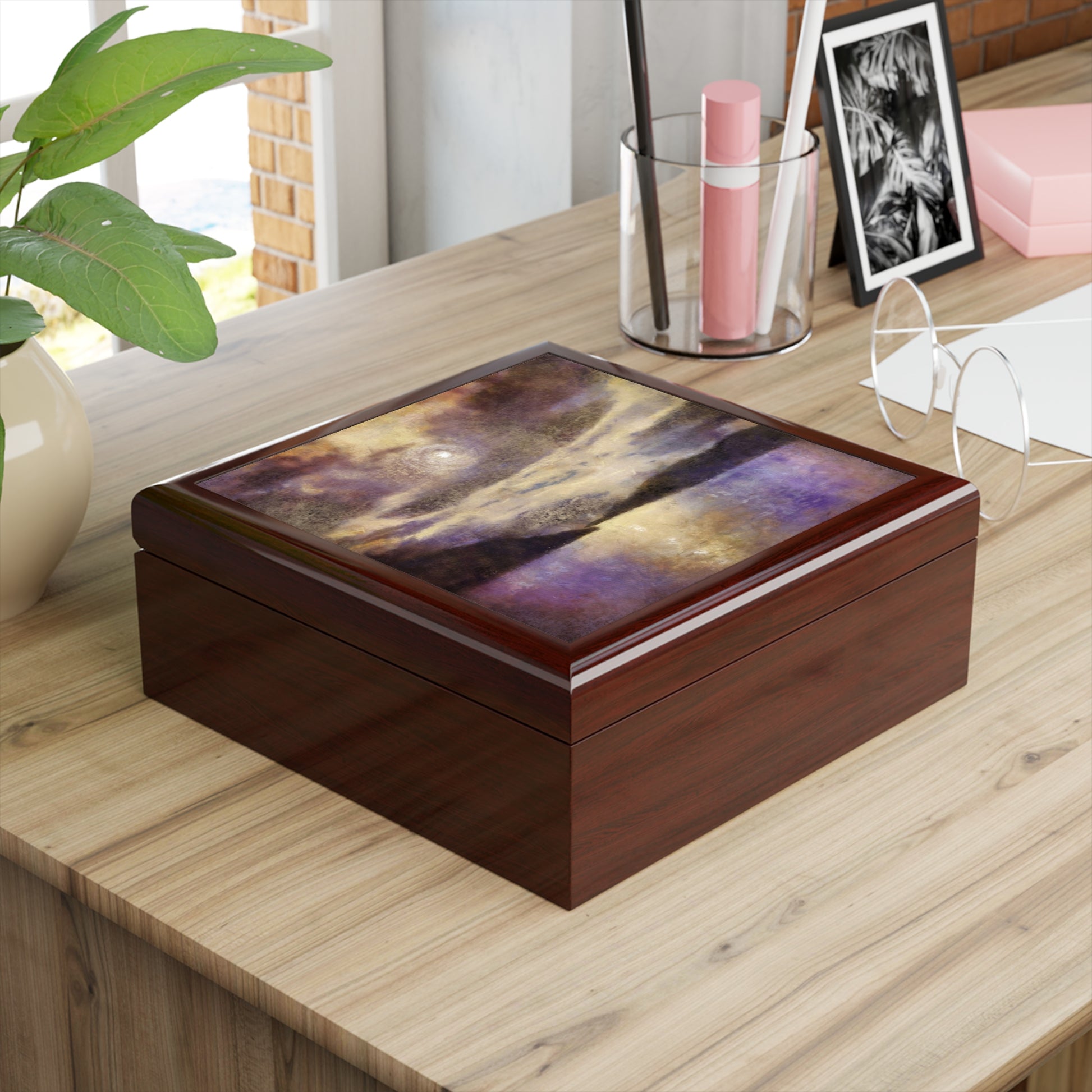 Moonlight Meets Lewis & Harris Jewellery Box | Scottish Art Gifts