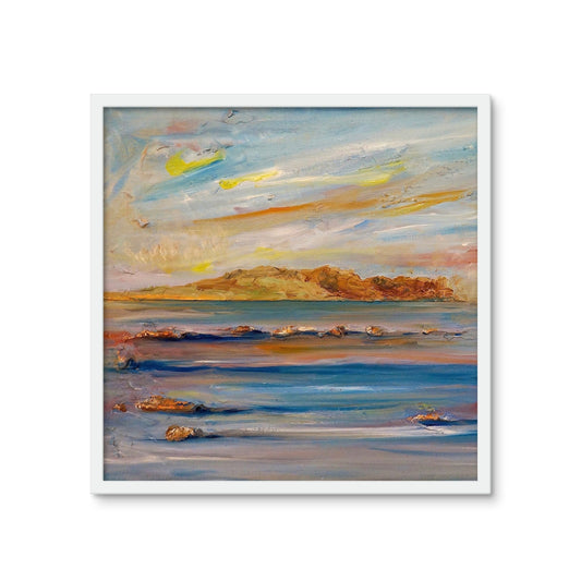 Tiree Dawn Framed Art Tile | Scottish Art Gifts