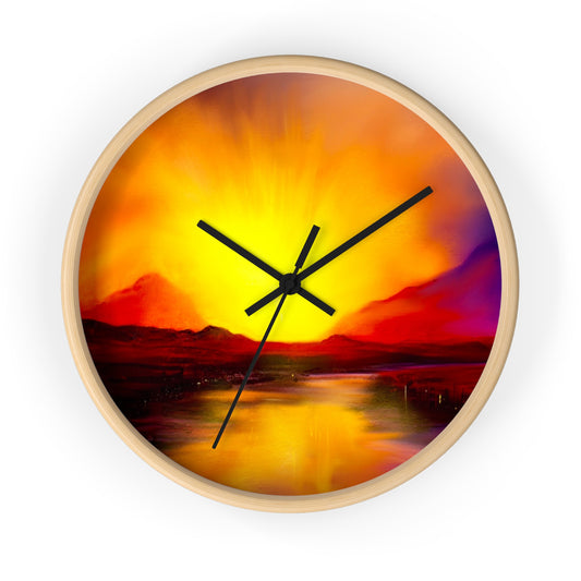Skye Sunset Wall Clock