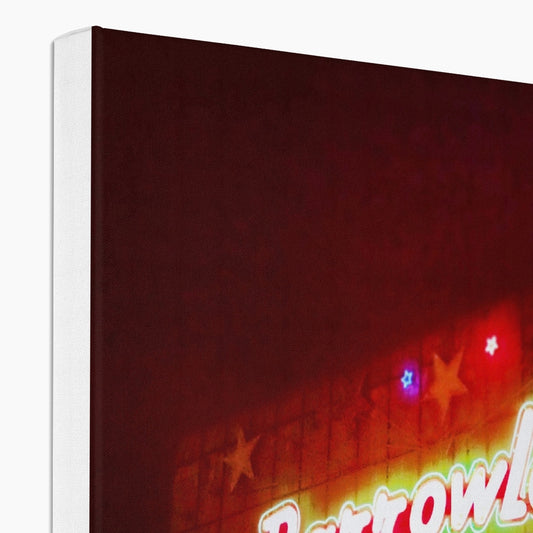 A Neon Glasgow Barrowlands Eco Canvas | Scottish Art Gifts