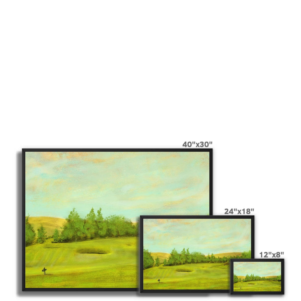 Gleneagles King's Golf Course, The 1st Painting | Framed Canvas Prints From Scotland