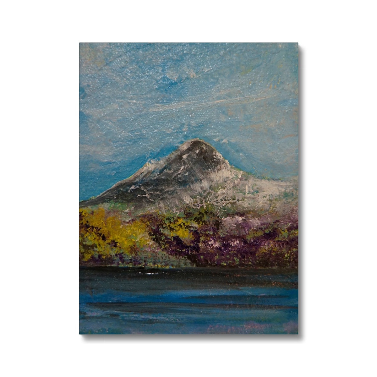 Ben Lomond ii Painting | Canvas From Scotland-Contemporary Stretched Canvas Prints-Scottish Lochs & Mountains Art Gallery-18"x24"-Paintings, Prints, Homeware, Art Gifts From Scotland By Scottish Artist Kevin Hunter