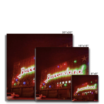 A Neon Glasgow Barrowlands Eco Canvas | Scottish Art Gifts