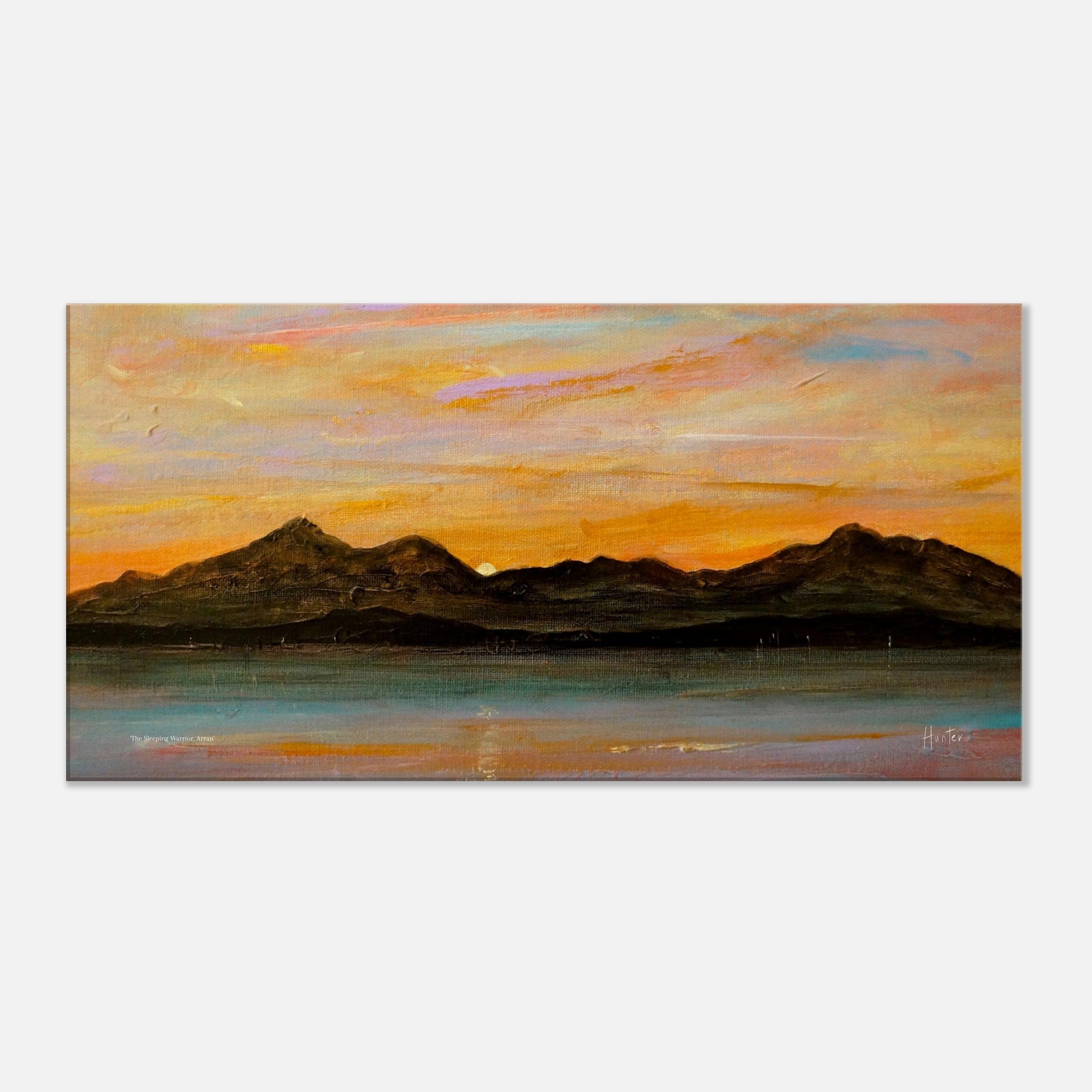 The Sleeping Warrior Arran 2:1 Ratio Panoramic Art Canvas